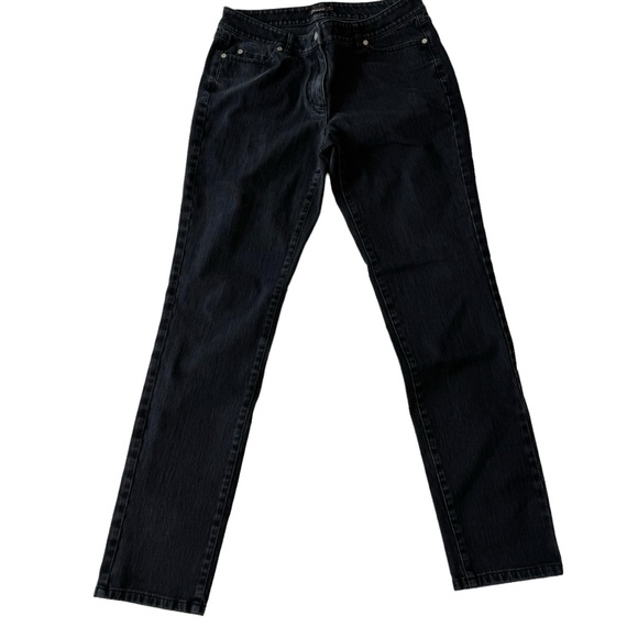 J. McLaughlin Black Mid Rise Stretch Straight Leg Jeans - Picture 4 of 14